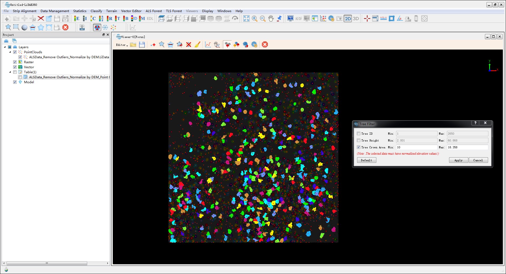 LiDAR360 ALS Forest