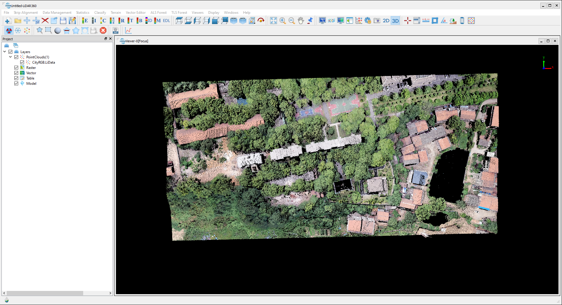 LiDAR360 Point Cloud Classification