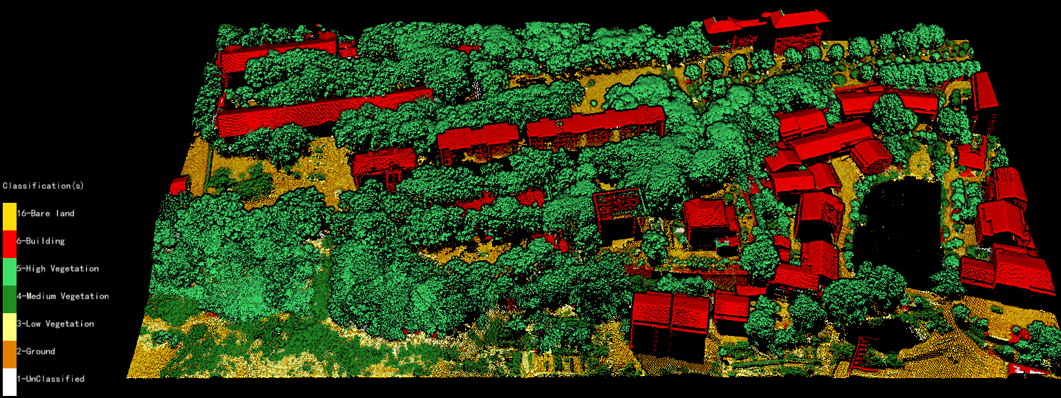 LiDAR360 Point Cloud Classification