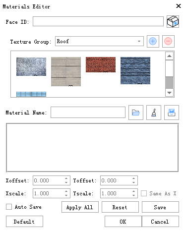 Material Editor Interface