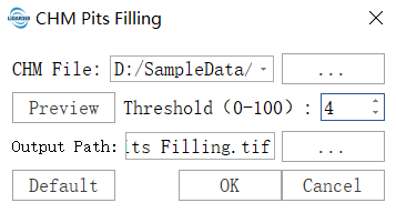 CHM Pit Filling Interface