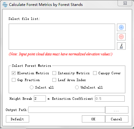 Calculate Forest Metrics by Grid