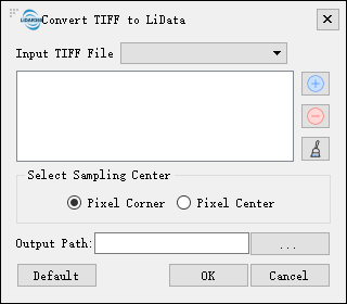 Lidar360 Convert Image to LiData