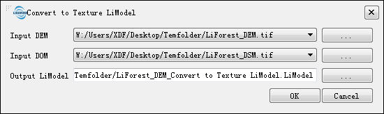 Lidar360 ConverttoTextureLiModel