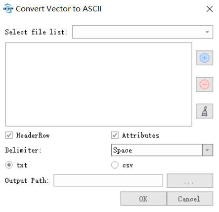 Vector Format Conversion Main Interface