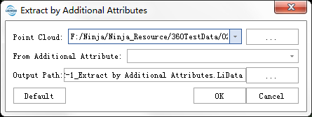 Lidar360 ExtractbyAdditionalAttributes