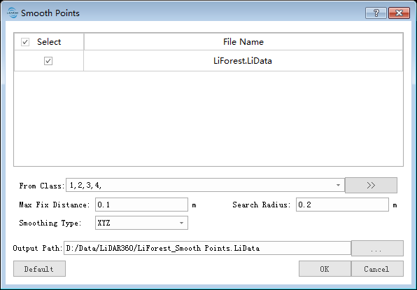 Lidar360 SmoothPoints