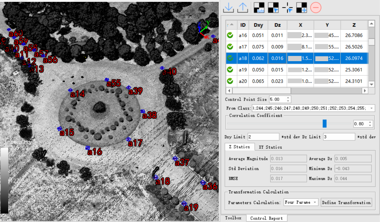 Lidar360 ControlPointReport