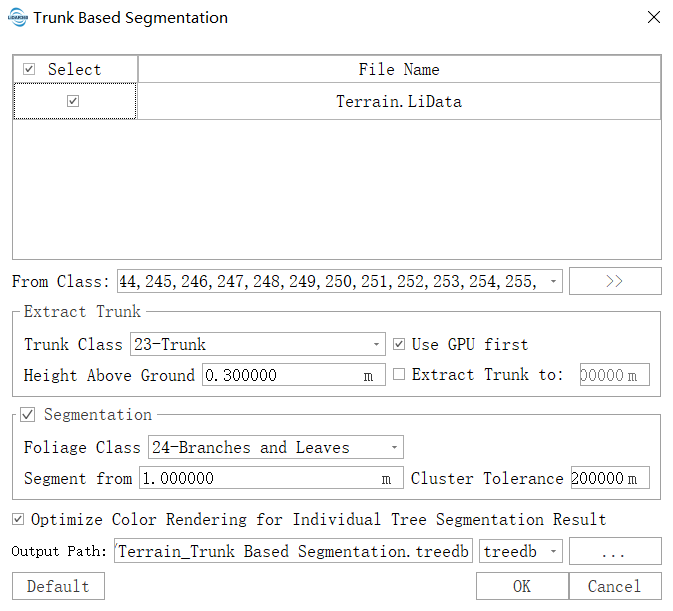 Stem-Based Point Cloud Segmentation Interface