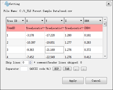 TLS Seed Point Editor