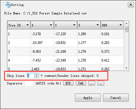 TLS Seed Point Editor