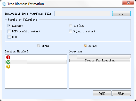 Tree Biomass Estimation Interface 2