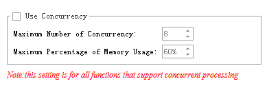 Concurrency Setting