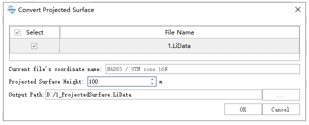 Convert Projection Surface