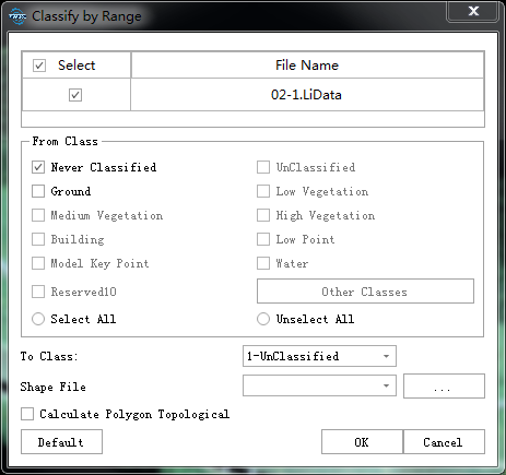 LiDAR360 Classification