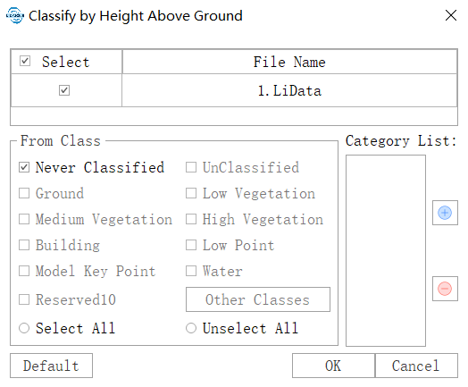 LiDAR360 Classification