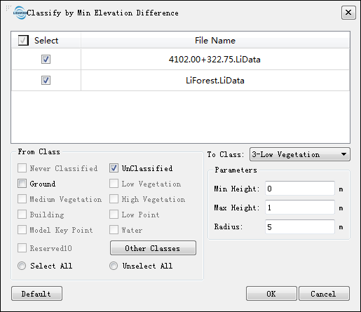 LiDAR360 Classification