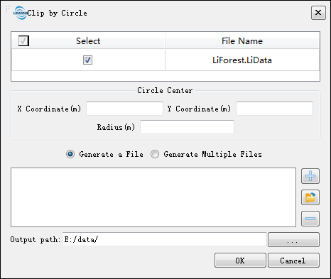 Lidar360 ClipbyCircle