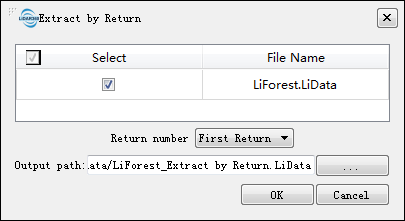 Lidar360 ExtractbyReturn