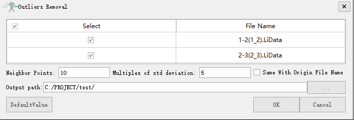 Lidar360 Outlier Removal