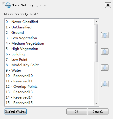 Class Setting Option