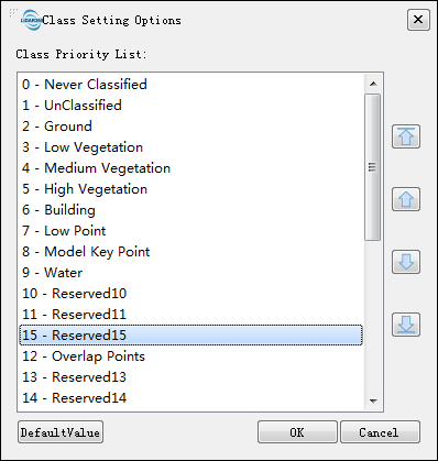 Class Setting Option