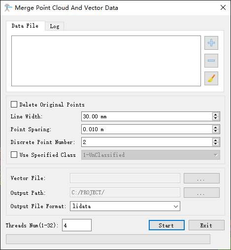 Merge Point Cloud and Vector Data