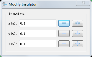 Edit Insulator Window