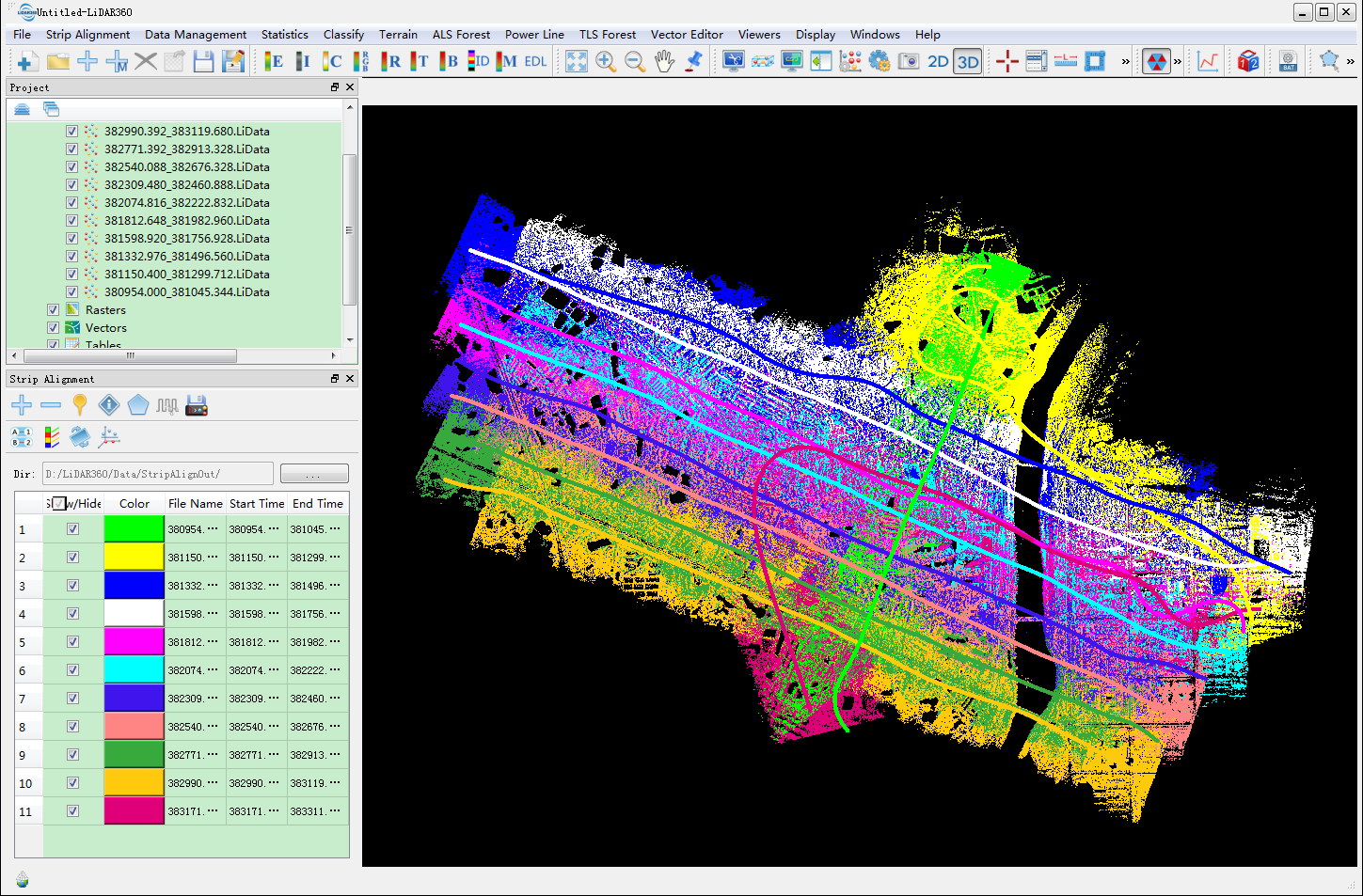  Match Point Cloud and Strip 