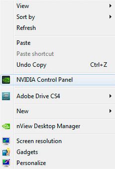 NVIDIA Control Panel