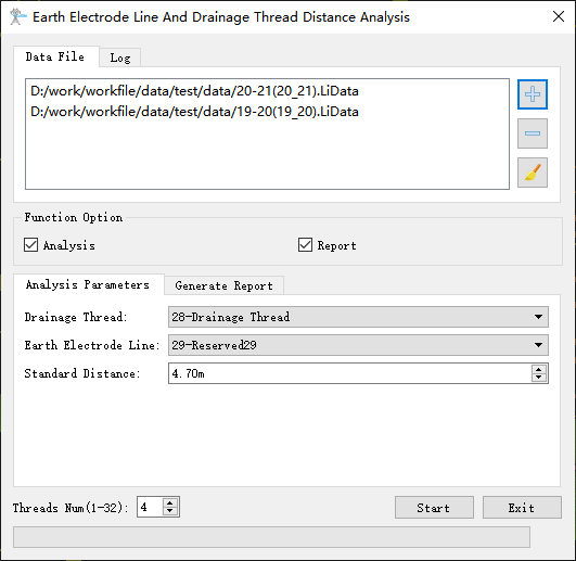 Earth Electrode Line And Drainage Thread Distance Analysis