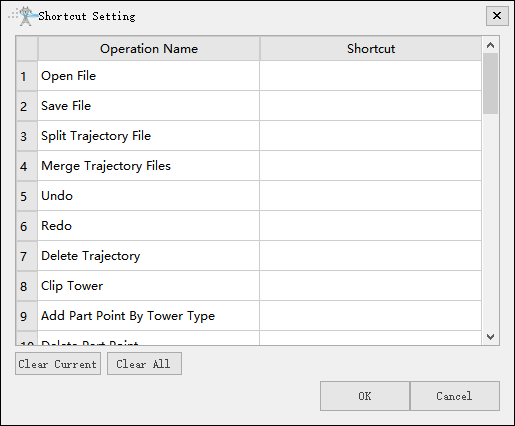 shortcut setting