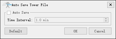 Auto save tower file