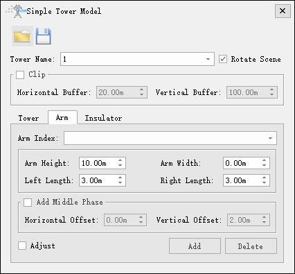 Draw Simple Tower Model Arm