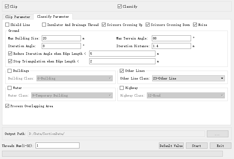 Clipping and Classify