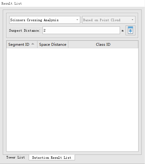 Crossing Analysis List