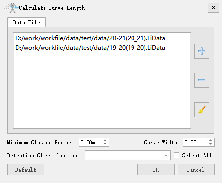 Auto calculate curve length